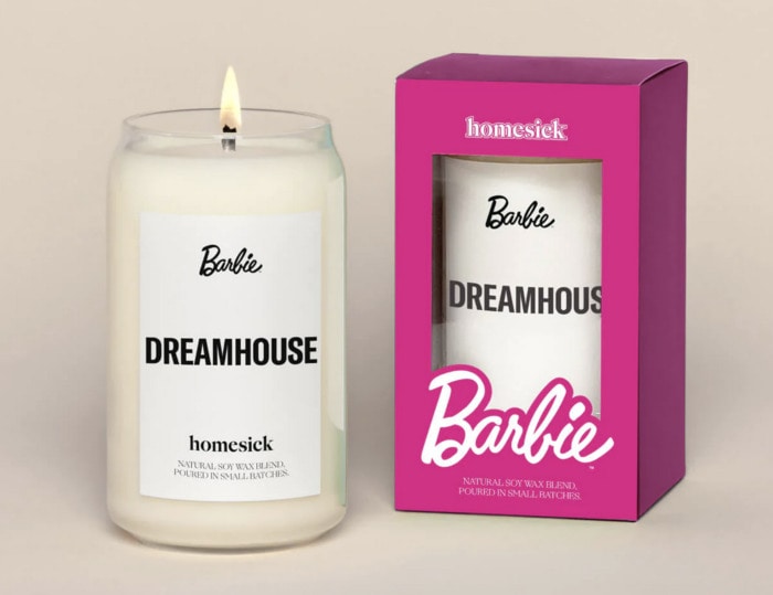 barbie movie merch - dreamhouse candle