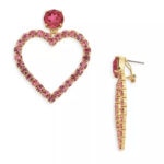 barbie movie merch - gold heart earrings