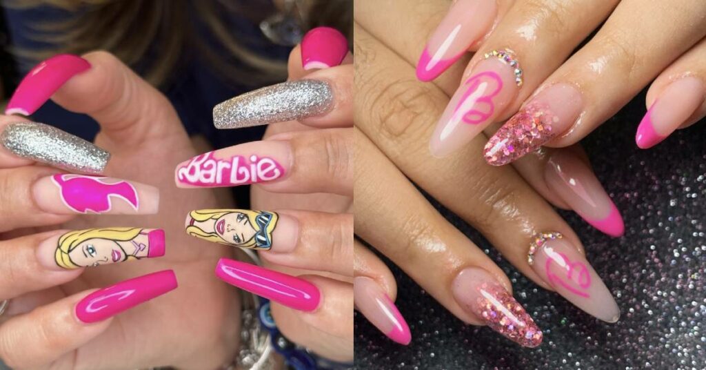 40 Barbie Nail Designs In Every Style and Shade of Pink Darcy