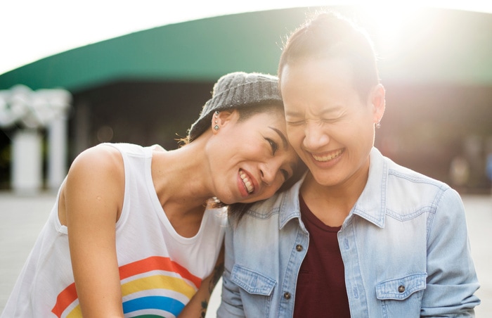 best LGBTQ dating apps - LGBT asian lesbian couple