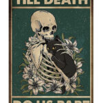 best halloween decor on amazon 2023 - Till Death Do Us Part Metal Poster