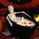 best halloween decor on amazon 2023 - Skeleton Bath Candle