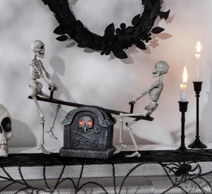 Best Target Halloween Decorations 2023 - animated skeleton seesaw prop