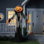 best target halloween decorations 2023 - pumpkin ghoul