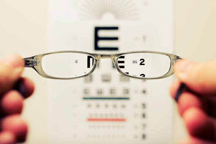 dating app openers - glasses eye exam