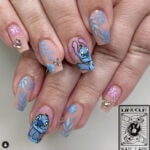 disney nail designs - stich forever