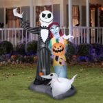 Home Depot Halloween 2023 - inflatable jack skellington scene