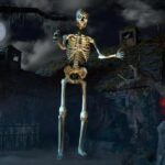 Home Depot Halloween 2023 - 12 ft. Giant-Sized Skeleton with LifeEyes LCD Eyes