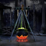 Home Depot Halloween 2023 - giant glowing bubbling cauldron