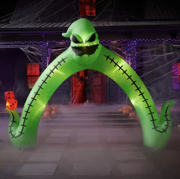 Home Depot Halloween 2023 - giant inflatable oogie boogie archway