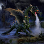 Home Depot Halloween 2023 - animated giant dragon