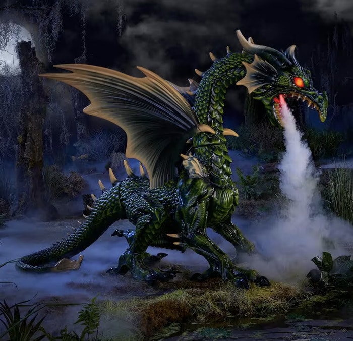 Home Depot Halloween 2023 - animated giant dragon