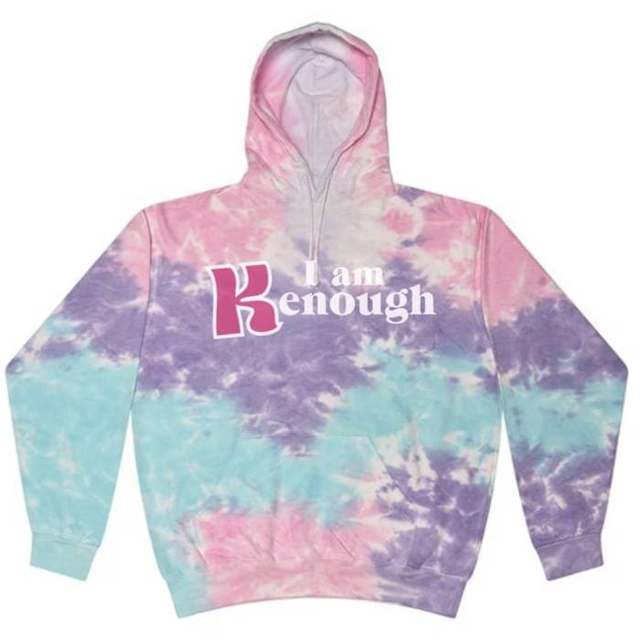 I Am Kenough Hoodie Barbie Movie - tie dye hoodie