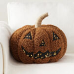 Pottery Barn Halloween 2023 - Light Up Jack-o’-Lantern Pumpkin Pillow