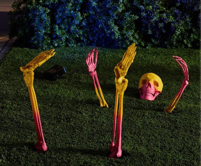 target hyde eek halloween 2023 - pink and yellow ombre skeleton groundbreaker