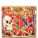 Bath Body Works Halloween 2023 - Enchanted Skulls & Roses candle holder