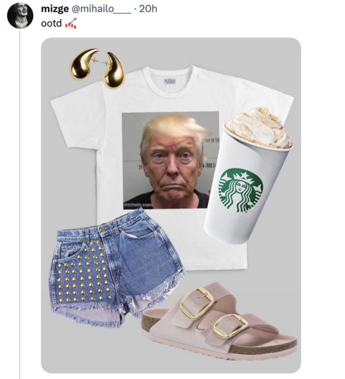 Trump Mugshot Memes Tweets - PSL Shirt