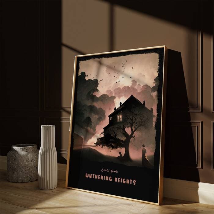 Dark Academia Decor Ideas - Wuthering Heights Book Cover Poster