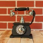 Dark Academia Decor Ideas - Vintage Black Rotary Phone