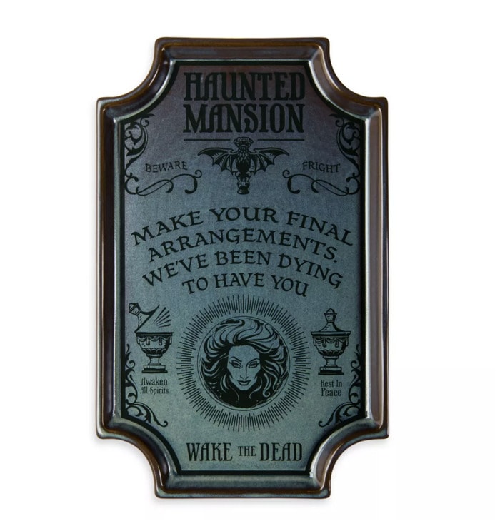 disney halloween merch 2023 - The Haunted Mansion Porcelain Tray