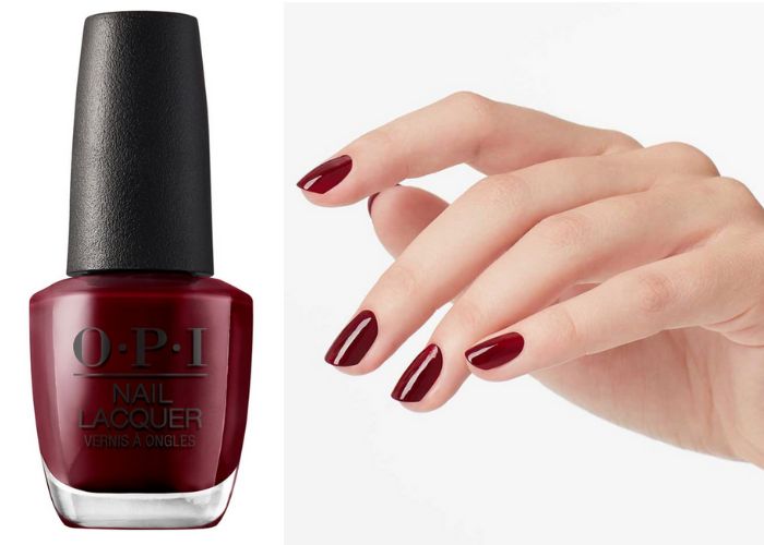 fall nail colors 2023 - vampy/wine red