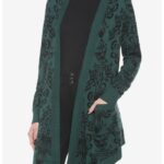 Haunted Mansion Merch 2023 - Her Universe Disney The Haunted Mansion Wallpaper Open Cardigan
