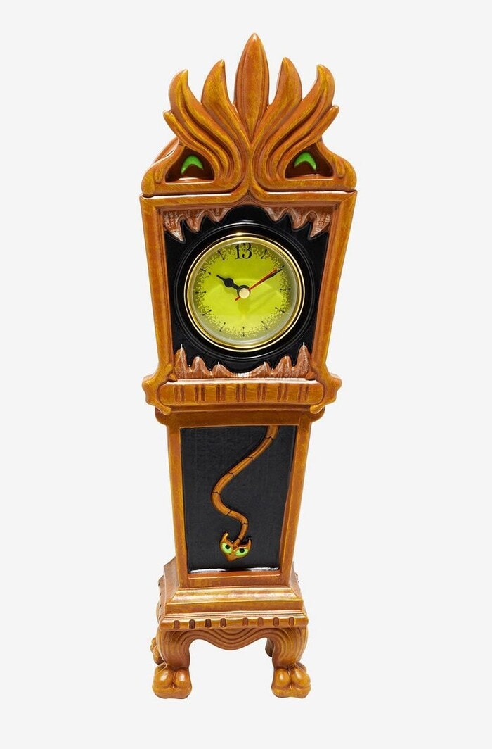 Haunted Mansion Merch 2023 - Disney’s The Haunted Mansion Glow-In-The-Dark Grandfather Table Clock