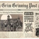 Haunted Mansion Merch 2023 - Disney’s The Haunted Mansion Newspaper Sign