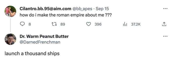 Roman Empire Trend Memes - make it about me