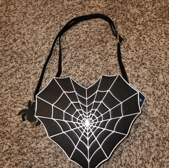 Marshalls Halloween Handbags - Spiderweb Heart Purse