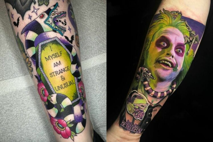 Show Off How Strange And Unusual You Are With These Beetlejuice Tattoos