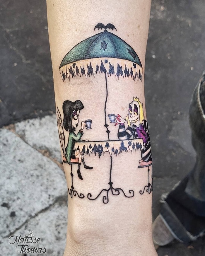 Beetlejuice Tattoos - Tea For Two, As Long As It's Lydia and BJ