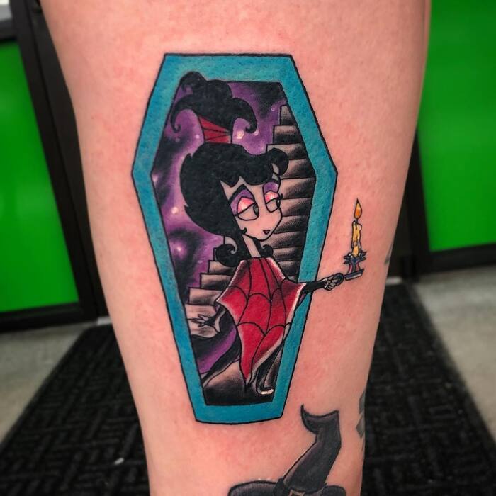 Beetlejuice Tattoos - Lydia Comes Out of the Coffin