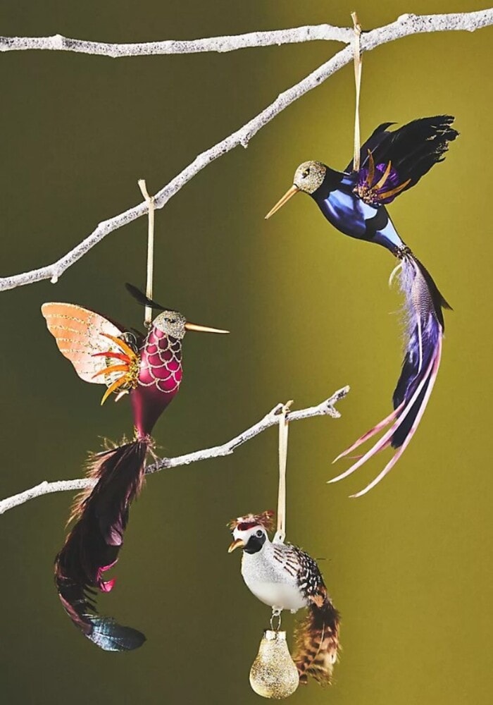Best Anthropologie Gifts 2023 - Glass Hummingbird Ornament