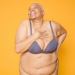 bra size chart - woman posing in bra and underwear