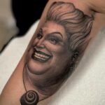 Disney Villain Tattoos - Realistic Ursula Portrait