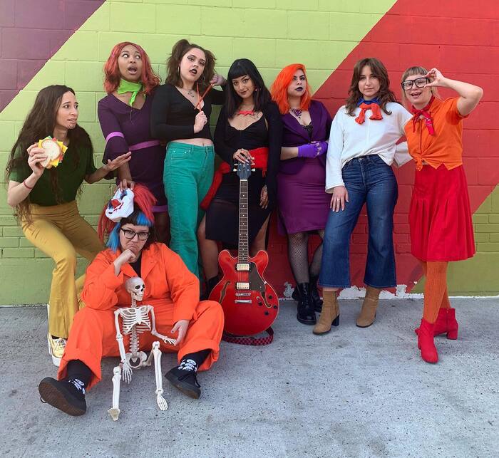 Funny Group Halloween Costumes - Mystery Inc. and the Hex Girls