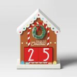 Target Holiday Products 2023 - Wooden Gingerbread House Countdown Clock,