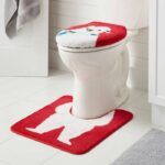 Target Holiday Products 2023 - Polar Bear Toilet Lid Christmas Cover Set