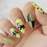 Harry Potter Nail Designs - hufflepuff nails