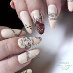 Harry Potter Nail Designs - marauder's map nails