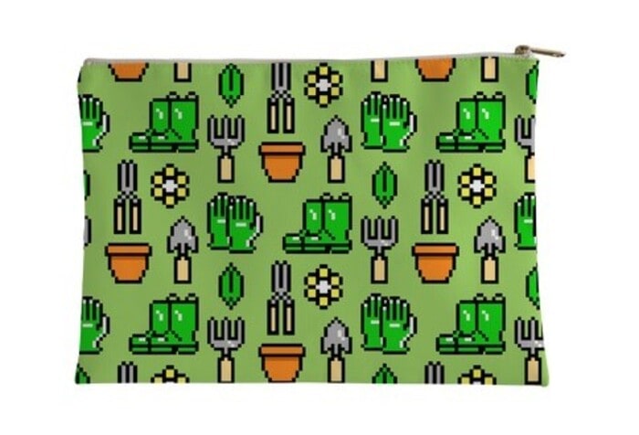 Best Gifts Under 25 - Pixel Gardening Tool Pattern Accessory Bag