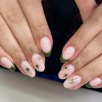 December Nail Designs 2023 - Go nude with gold accents