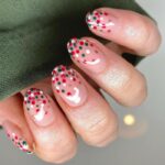 December Nail Designs 2023 - Dot them with confetti