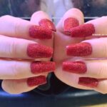 Simple Christmas Nails - Red Sugar