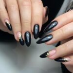 Winter Nail Designs 2023 - Extreme Shine With Gold Leaf