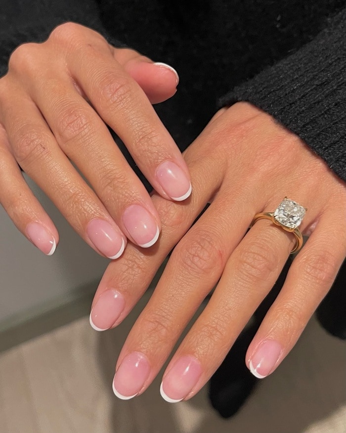 2024 Nail Trends - Keep your French tip skinny.