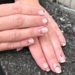 2024 Nail Trends - Keep art to a minimum on a nude nail.