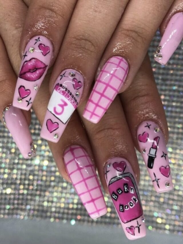 Just A Bunch Of Mean Girls Nail Ideas We Think Are Pretty Grool