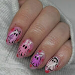 mean girls nail ideas - mean ghouls nails